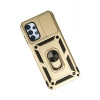 Mey İthalat®  Samsung Galaxy A33 5G Kılıf Pars Lens Yüzüklü Silikon - Gold