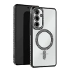 Mey İthalat®  Samsung Galaxy A36 Joke Simli Magneticsafe Kılıf - Siyah