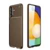 Mey İthalat®  Samsung Galaxy A36 Kılıf Auto Focus Karbon Kapak - Kahverengi
