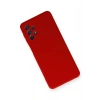 Mey İthalat®  Samsung Galaxy A52 Kılıf Nano içi Kadife Silikon - Kırmızı