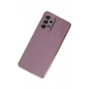 Mey İthalat®  Samsung Galaxy A52 Kılıf Volet Silikon - Mor