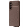 Mey İthalat®  Samsung Galaxy A56 Kılıf Auto Focus Karbon Kapak - Kahverengi