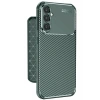 Mey İthalat®  Samsung Galaxy A56 Kılıf Auto Focus Karbon Kapak - Koyu Yeşil