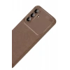 Mey İthalat®  Samsung Galaxy A57 5G Auto Focus Karbon Kapak - Kahverengi