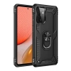 Mey İthalat® Samsung Galaxy A72 Kılıf Sofya Yüzüklü Silikon Kapak - Siyah