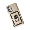 Mey İthalat®  Samsung Galaxy A73 5G Kılıf Pars Lens Yüzüklü Silikon - Gold