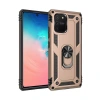 Mey İthalat® Samsung Galaxy A91 / S10 Lite Kılıf Sofya Yüzüklü Silikon Kapak - Gold