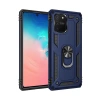 Mey İthalat® Samsung Galaxy A91 / S10 Lite Kılıf Sofya Yüzüklü Silikon Kapak - Lacivert
