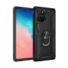 Mey İthalat® Samsung Galaxy A91 / S10 Lite Kılıf Sofya Yüzüklü Silikon Kapak - Siyah