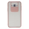 Mey İthalat® Samsung Galaxy J7 Kılıf Palm Buzlu Kamera Sürgülü Silikon - Pembe