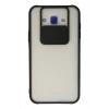Mey İthalat® Samsung Galaxy J7 Kılıf Palm Buzlu Kamera Sürgülü Silikon - Siyah