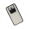 Mey İthalat® Samsung Galaxy J7 Kılıf Palm Buzlu Kamera Sürgülü Silikon - Siyah