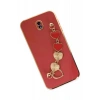 Mey İthalat®  Samsung Galaxy J7 Pro / J730 Kılıf Esila Silikon - Kırmızı