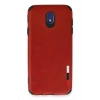 Mey İthalat® Samsung Galaxy J7 Pro / J730 Kılıf Loop Deri Silikon - Kırmızı