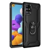 Mey İthalat® Samsung Galaxy M31S Kılıf Sofya Yüzüklü Silikon Kapak - Siyah