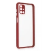 Mey İthalat® Samsung Galaxy M51 Kılıf Miami Şeffaf Silikon - Fuşya