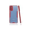 Mey İthalat®  Samsung Galaxy M52 5G Kılıf Platin Silikon - Kırmızı