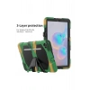 Mey İthalat®  Samsung Galaxy P610 Tab S6 Lite 10.4 Kılıf Griffin Tablet Kapak - Kamuflaj