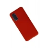 Mey İthalat®  Samsung Galaxy S20 Kılıf Nano içi Kadife Silikon - Kırmızı