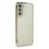 Mey İthalat®  Samsung Galaxy S21 FE Kılıf  Lensli Silikon - Gold
