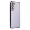Mey İthalat®  Samsung Galaxy S21 FE Kılıf  Lensli Silikon - Mor