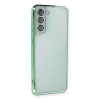 Mey İthalat®  Samsung Galaxy S21 FE Kılıf  Lensli Silikon - Yeşil
