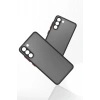 Mey İthalat®  Samsung Galaxy S21 FE Kılıf Montreal Silikon Kapak - Siyah