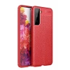 Mey İthalat®  Samsung Galaxy S21 Kılıf Auto Focus Kapak - Kırmızı