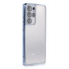 Mey İthalat®  Samsung Galaxy S21 Ultra Kılıf  Lensli Silikon - Açık Mavi