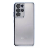 Mey İthalat®  Samsung Galaxy S21 Ultra Kılıf  Lensli Silikon - Açık Mavi