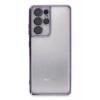 Mey İthalat®  Samsung Galaxy S21 Ultra Kılıf  Lensli Silikon - Mor