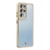 Mey İthalat® Samsung Galaxy S21 Ultra Kılıf Liva Lens Silikon - Beyaz