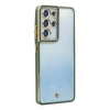 Mey İthalat® Samsung Galaxy S21 Ultra Kılıf Liva Lens Silikon - Yeşil