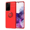 Mey İthalat® Samsung Galaxy S21 Ultra Kılıf Range Yüzüklü Silikon - Kırmızı