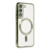 Mey İthalat®  Samsung Galaxy S22 Kılıf Kross Magneticsafe Kapak - Koyu Yeşil
