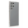 Mey İthalat®  Samsung Galaxy S22 Ultra Kılıf  Lensli Silikon - Gümüş
