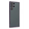 Mey İthalat®  Samsung Galaxy S22 Ultra Kılıf  Lensli Silikon - Mor