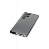 Mey İthalat®  Samsung Galaxy S22 Ultra Kılıf  Lensli Silikon - Siyah