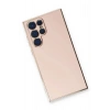 Mey İthalat®  Samsung Galaxy S22 Ultra Kılıf Volet Silikon - Pembe