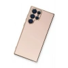 Mey İthalat®  Samsung Galaxy S22 Ultra Kılıf Volet Silikon - Pembe