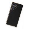 Mey İthalat®  Samsung Galaxy S22 Ultra Kılıf Volet Silikon - Siyah