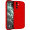 Mey İthalat®  Samsung Galaxy S23 FE Kılıf First Silikon - Kırmızı