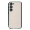 Mey İthalat®  Samsung Galaxy S23 Kılıf  Lensli Silikon - Yeşil