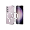 Mey İthalat®  Samsung Galaxy S23 Kılıf Magneticsafe Şeffaf Silikon - Şeffaf