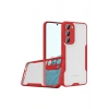 Mey İthalat®  Samsung Galaxy S23 Plus Kılıf Platin Silikon - Kırmızı