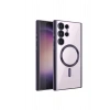 Mey İthalat®  Samsung Galaxy S23 Ultra Kılıf Kross Magneticsafe Kapak - Mor