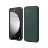 Mey İthalat®  Samsung Galaxy S24 FE Kılıf First Silikon - Koyu Yeşil