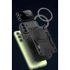 Mey İthalat®  Samsung Galaxy S24 FE Kılıf Joy Lens Standlı Kapak - Kırmızı