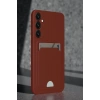 Mey İthalat®  Samsung Galaxy S24 FE Kılıf Kelvin Kartvizitli Silikon - Bordo