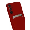Mey İthalat®  Samsung Galaxy S24 FE Kılıf Kelvin Kartvizitli Silikon - Kırmızı